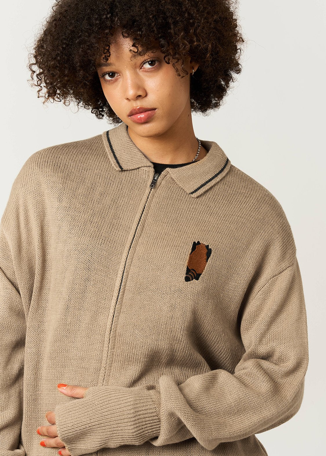 Ikaku Back Style | Collared Knit Cardigan - Image 6