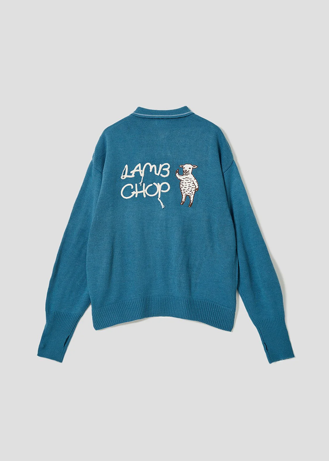 Lamb Chop | Collared Knit Cardigan
