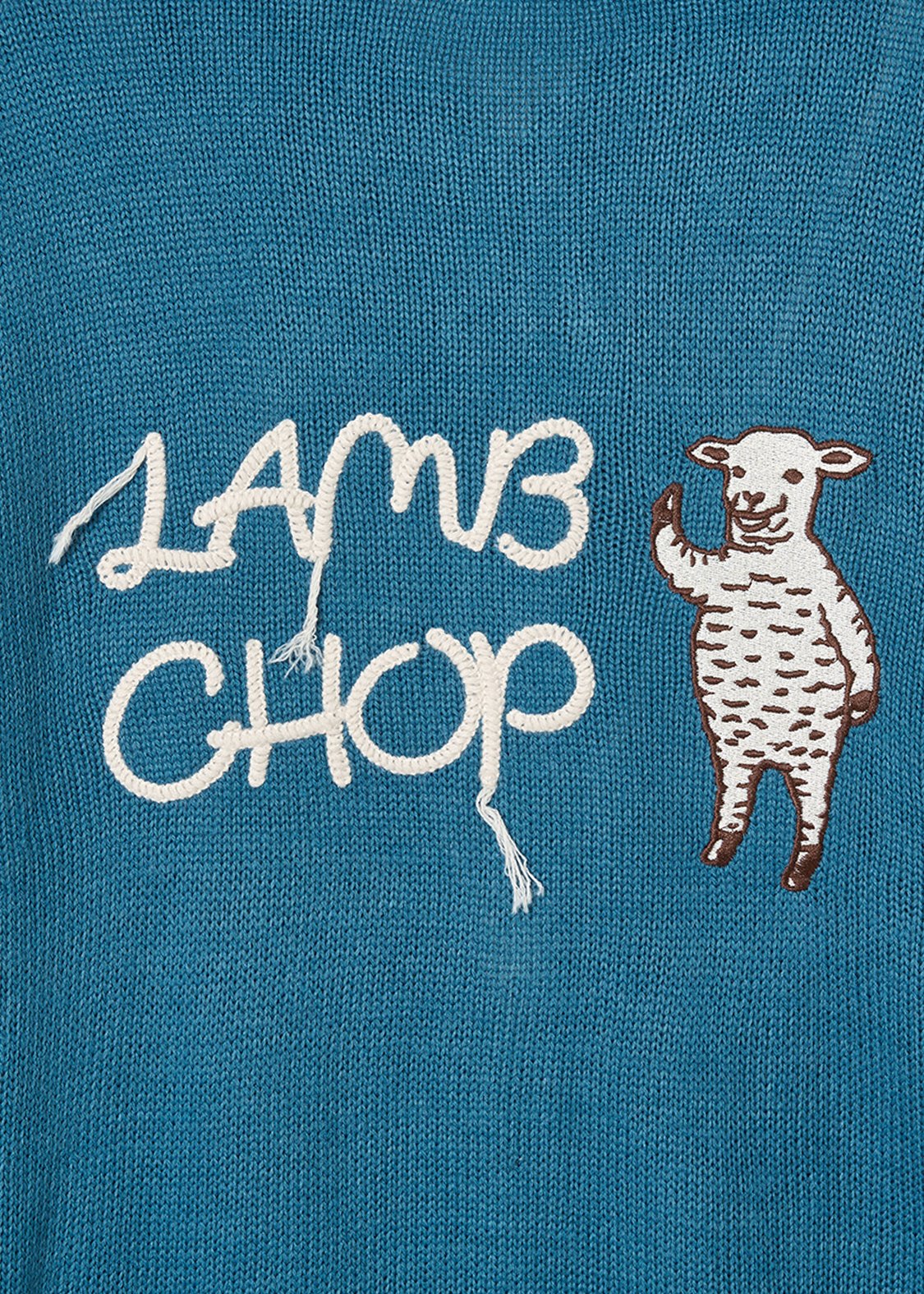 Lamb Chop | Collared Knit Cardigan - Image 4