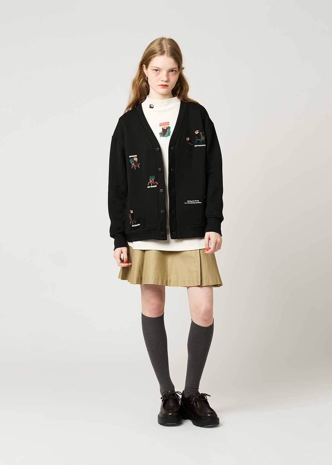 Ikaku Suwari | Fluffy Fleece Cardigan - Image 10