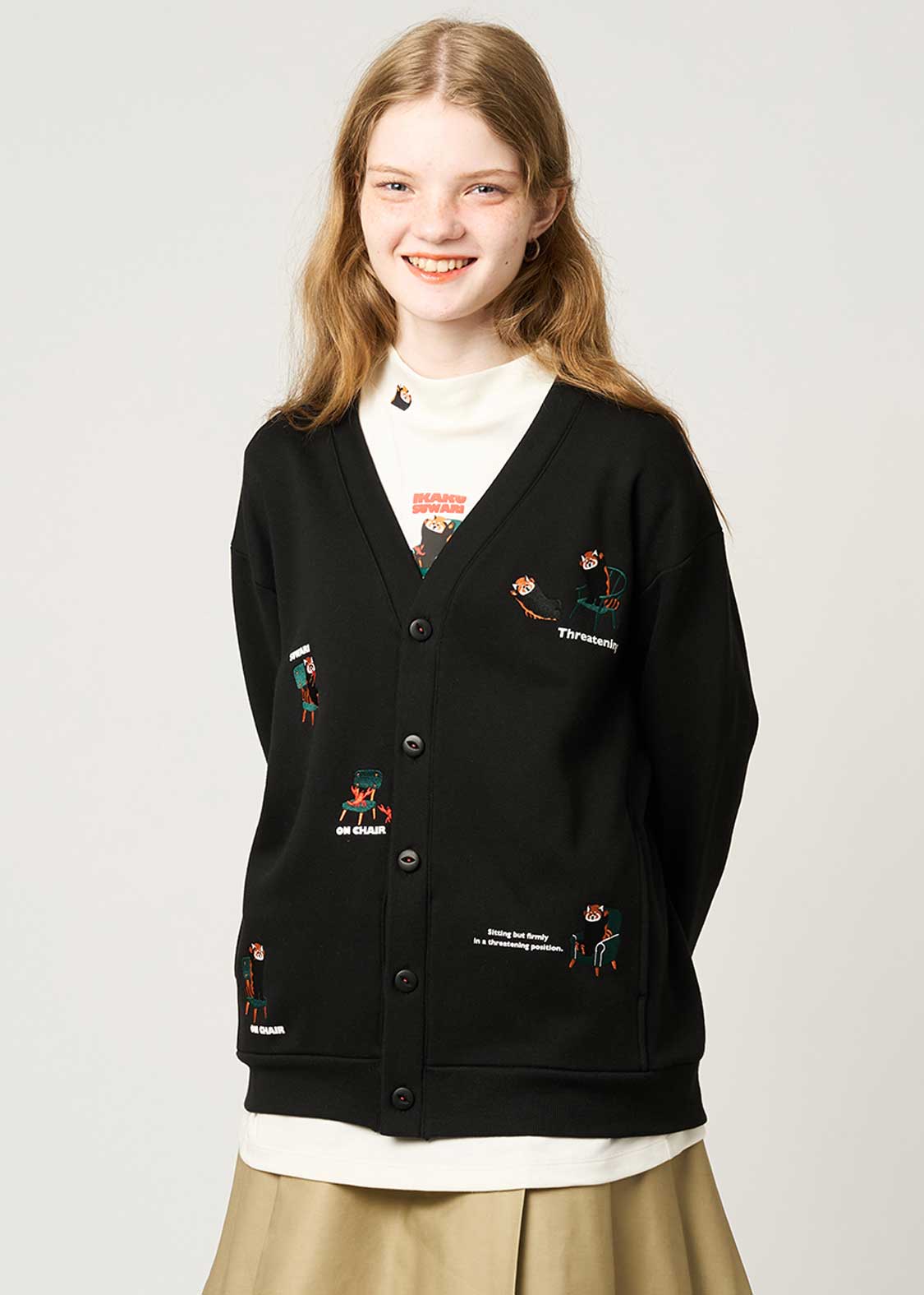 Ikaku Suwari | Fluffy Fleece Cardigan - Image 9