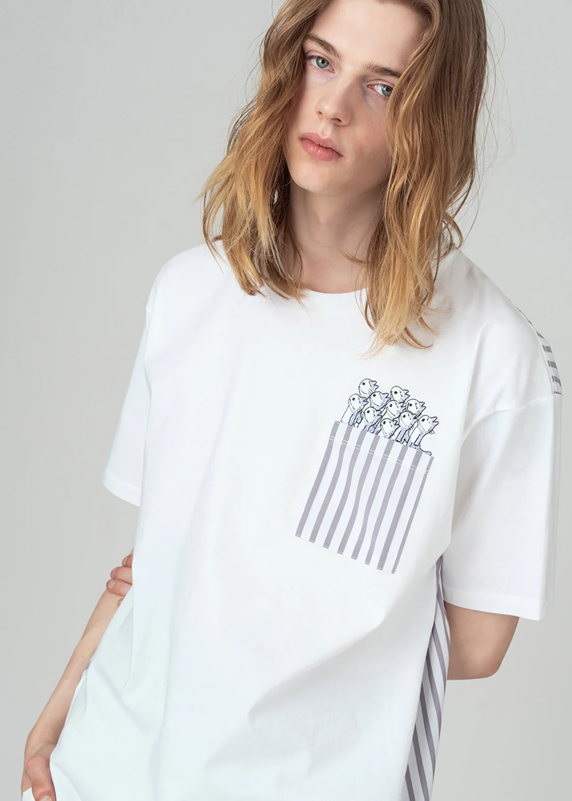 11 Piki no Neko Loose Fit Short Sleeve Tee (11 Piki no Neko_11 Piki no Neko) - Image 7
