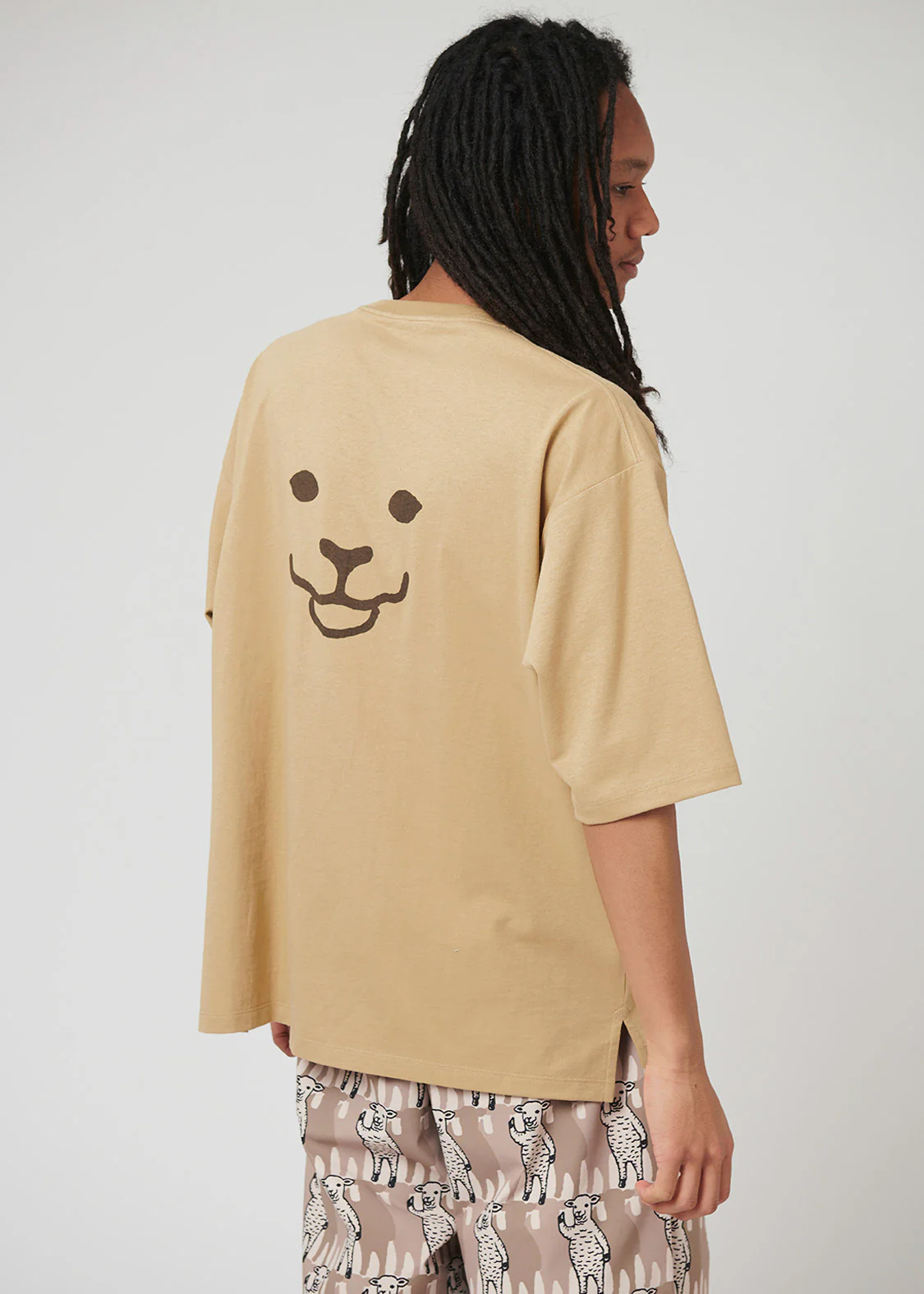 Big Silhouette Half Sleeve Tee (Lamb Chop Face) - Image 8