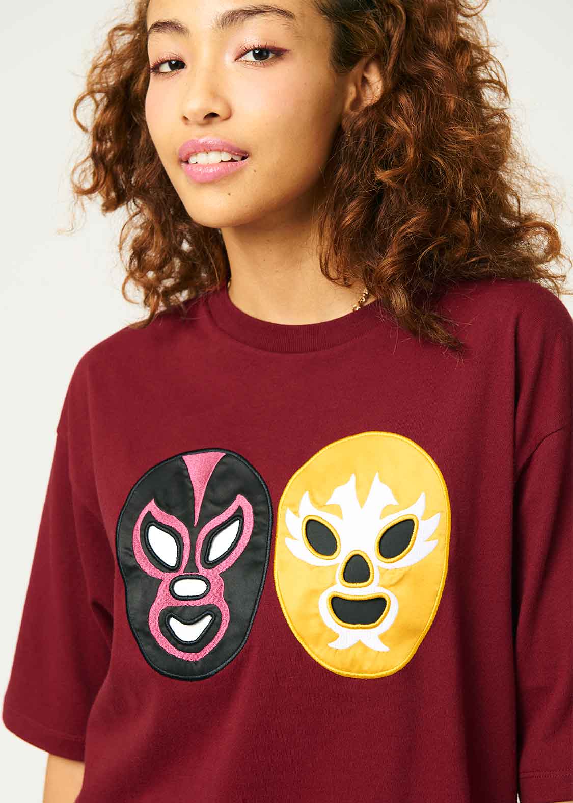 Big Silhouette Half Sleeve Tee (Lucharyman Mask) - Image 10