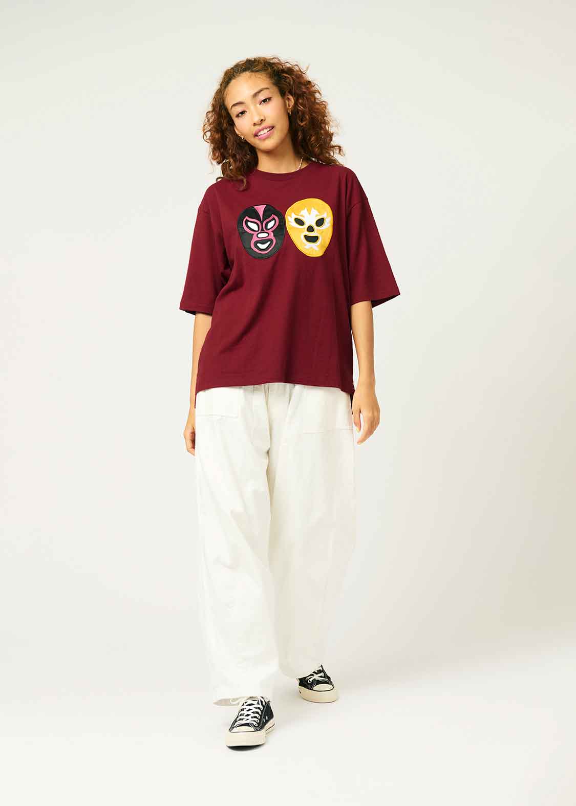 Big Silhouette Half Sleeve Tee (Lucharyman Mask) - Image 2
