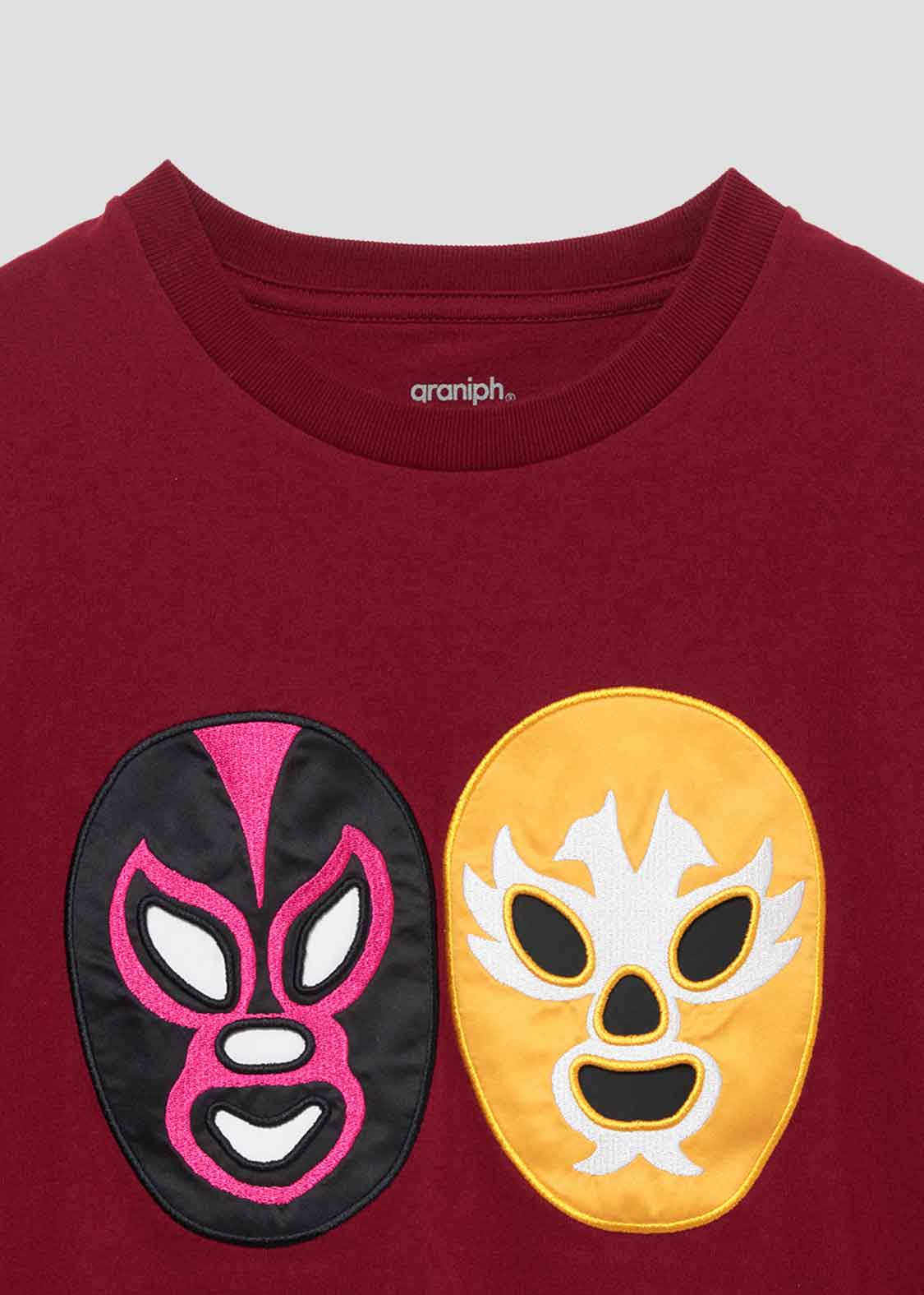 Big Silhouette Half Sleeve Tee (Lucharyman Mask) - Image 4
