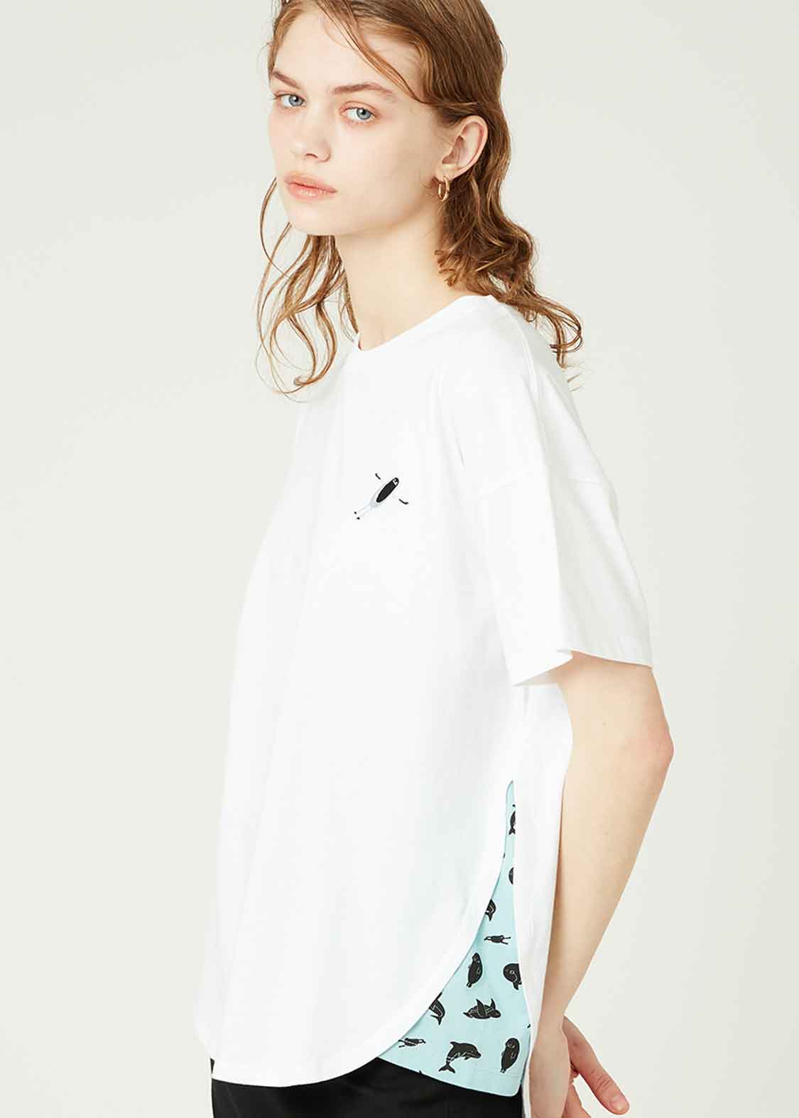 Side Gusset Short Sleeve Tee (Beautiful Shadow Pool) - Image 7