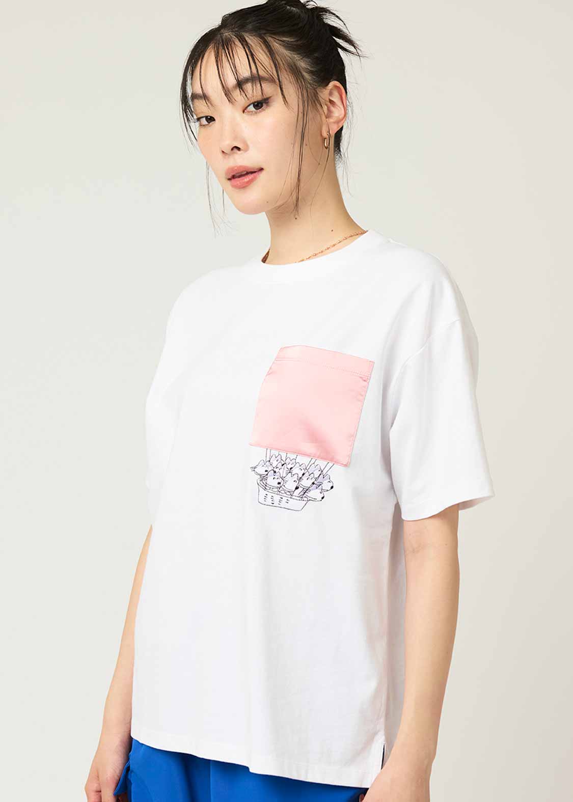 11 Piki no Neko Big Silhouette Short Sleeve Tshirt (11 Piki no Neko_Balloon) - Image 10