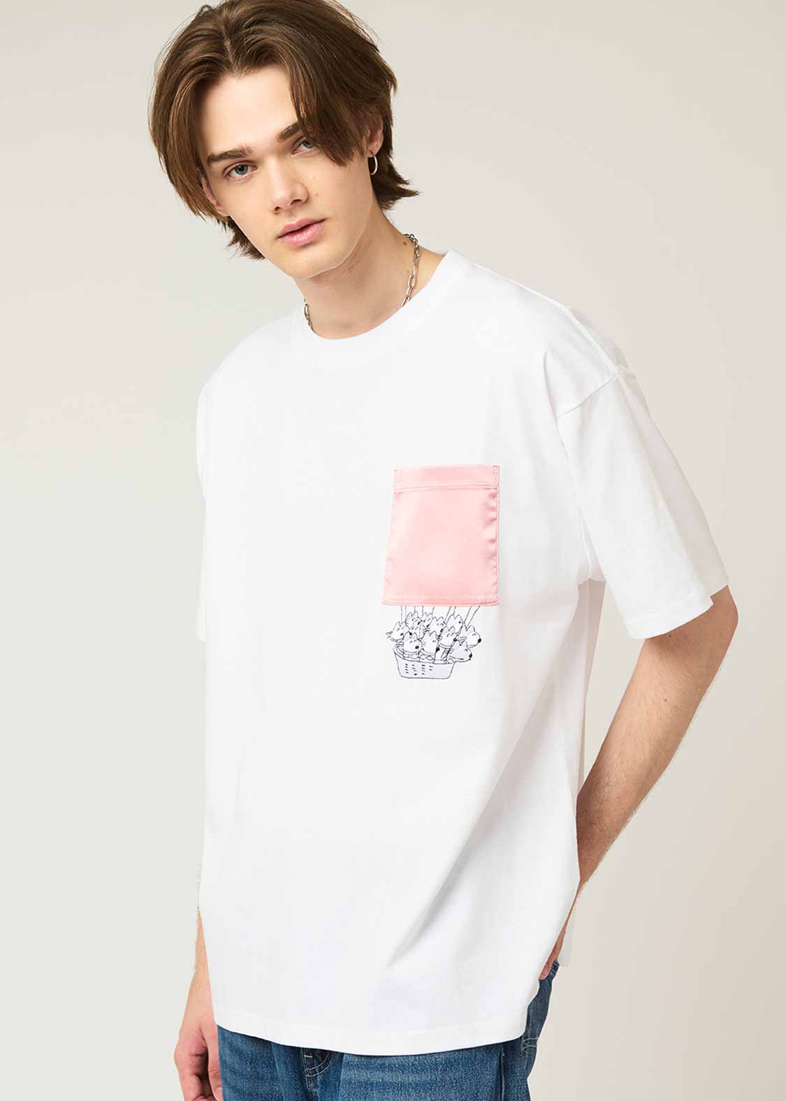 11 Piki no Neko Big Silhouette Short Sleeve Tshirt (11 Piki no Neko_Balloon) - Image 8