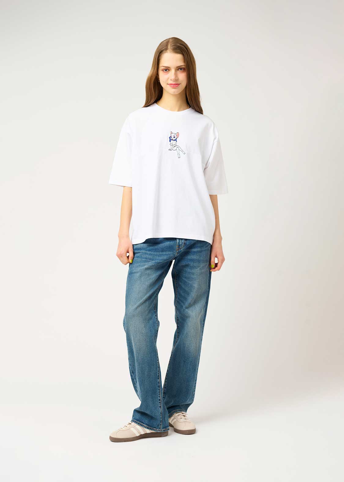 Tom and Jerry Big Silhouette Half Sleeve Tee (Tom and Jerry_Toodles) - Image 2