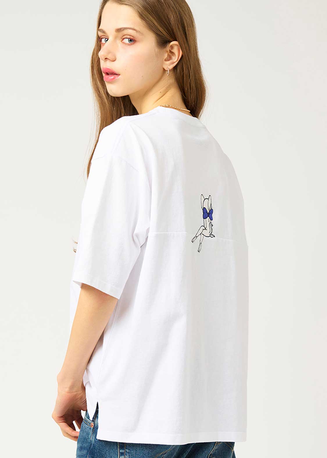 Tom and Jerry Big Silhouette Half Sleeve Tee (Tom and Jerry_Toodles) - Image 7