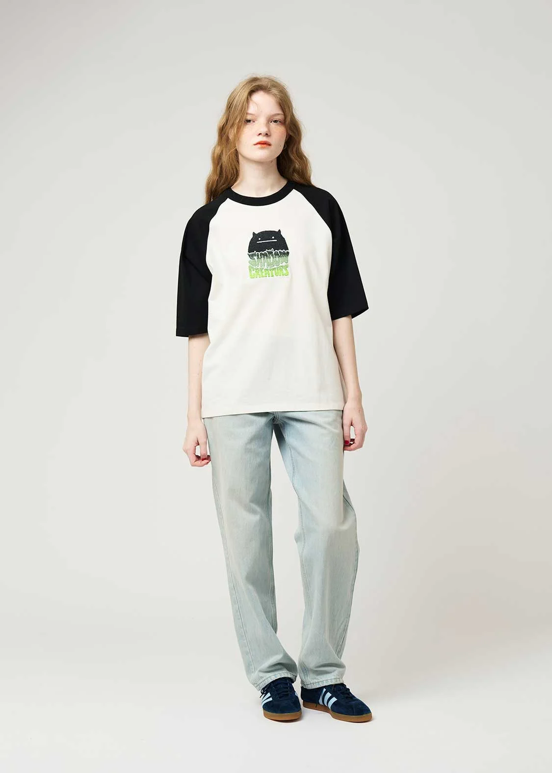 Raglan Half Sleeve Tee (Beautiful Shadow Creature) - Image 10