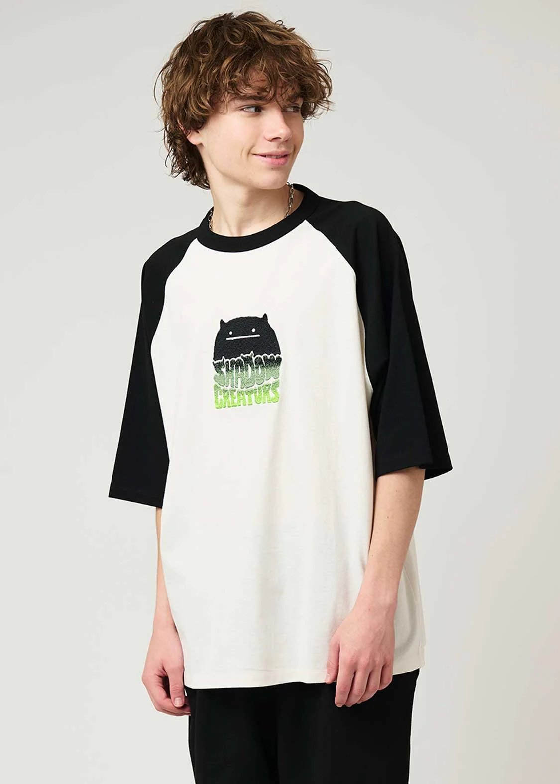 Raglan Half Sleeve Tee (Beautiful Shadow Creature) - Image 7