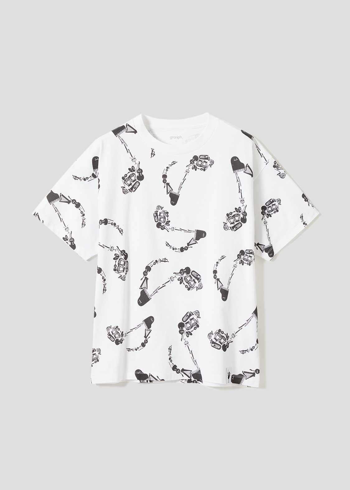 Multi Pattern Big Silhouette Short Sleeve Tshirt (Beautiful Shadow Orchestra)