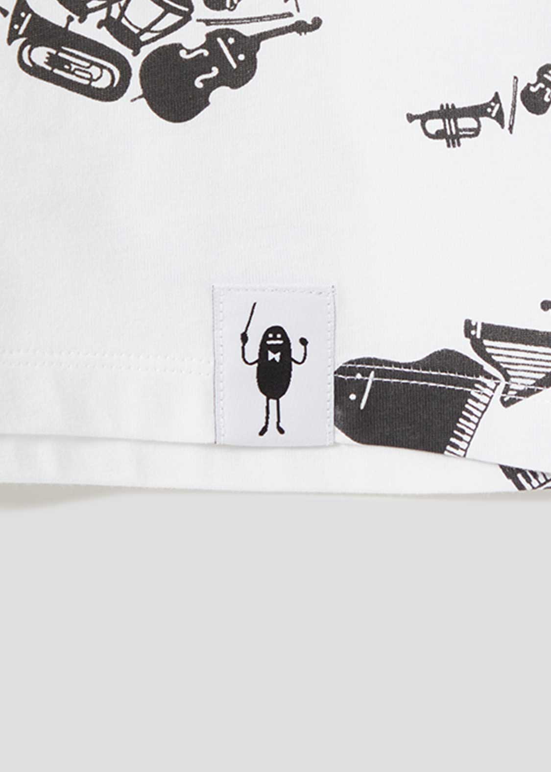 Multi Pattern Big Silhouette Short Sleeve Tshirt (Beautiful Shadow Orchestra) - Image 6