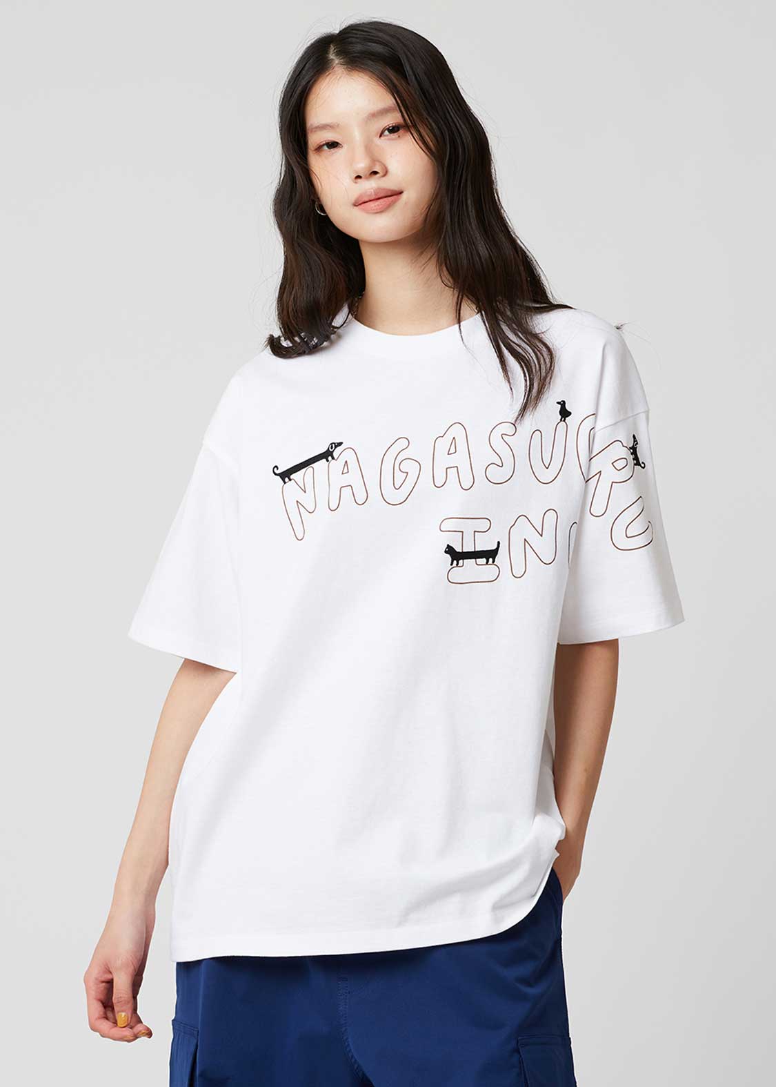 Big Silhouette Short Sleeve Tee (Nagasugiru Inu Tomodachi from Another World) - Image 10