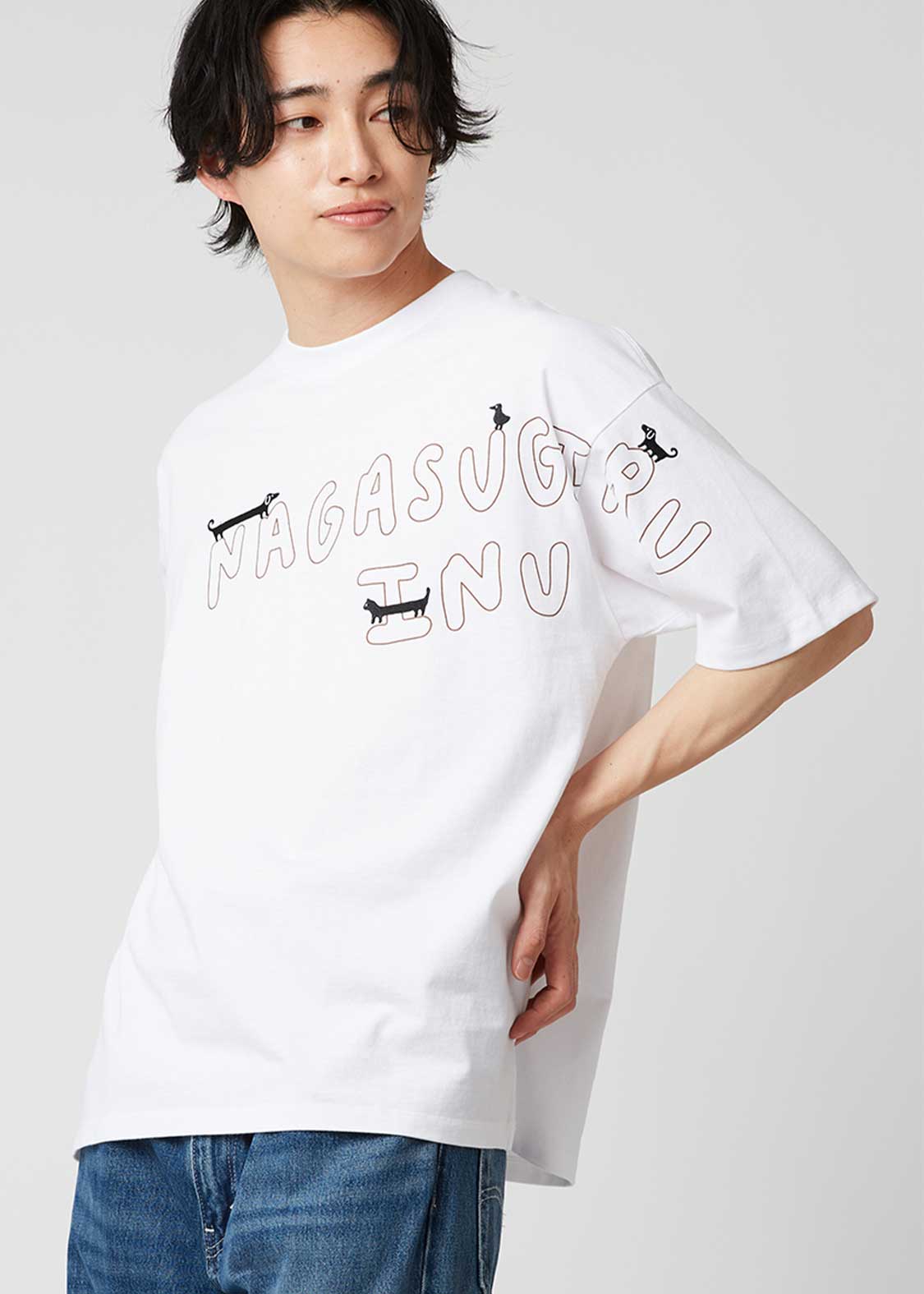 Big Silhouette Short Sleeve Tee (Nagasugiru Inu Tomodachi from Another World) - Image 7