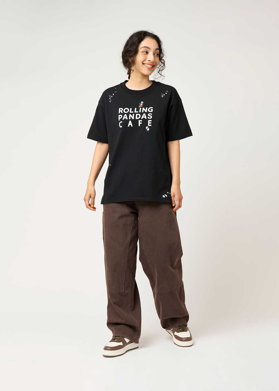 Big Silhouette Short Sleeve Tshirt (Rolling Pandas Cafe) - Image 2