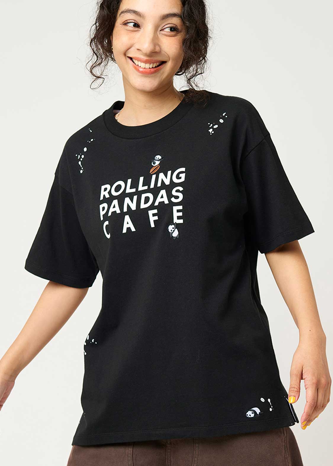 Big Silhouette Short Sleeve Tshirt (Rolling Pandas Cafe) - Image 7