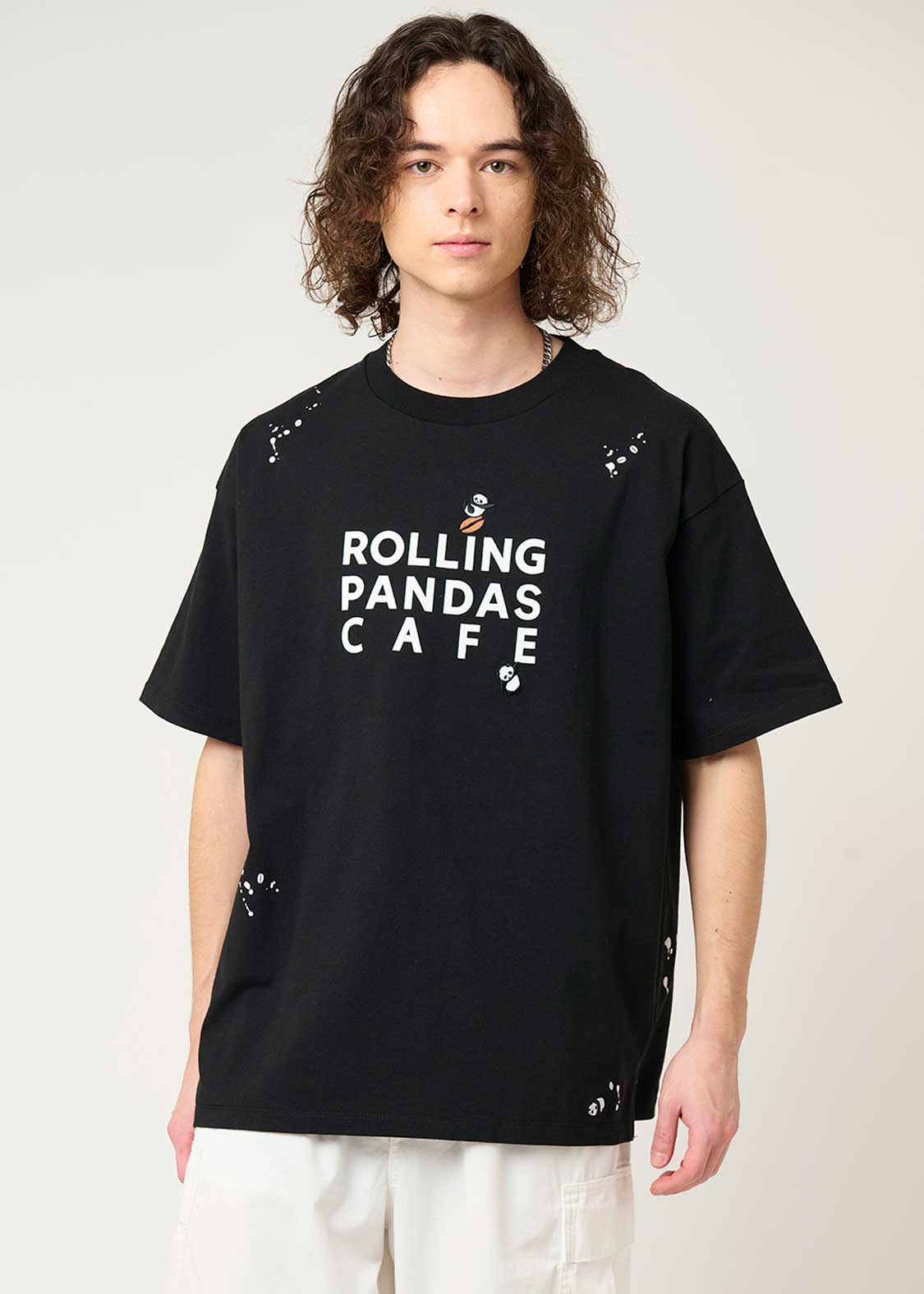 Big Silhouette Short Sleeve Tshirt (Rolling Pandas Cafe) - Image 8