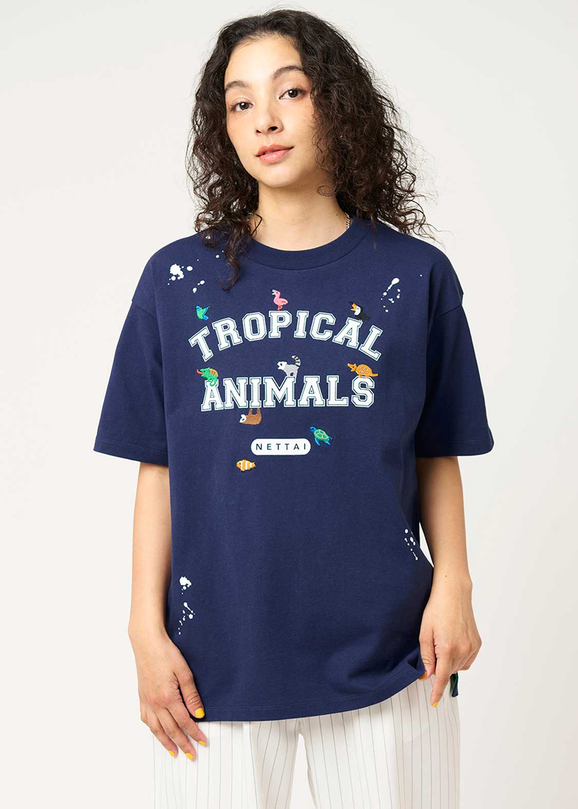 Big Silhouette Short Sleeve Tshirt (Tropical Animals) - Image 10