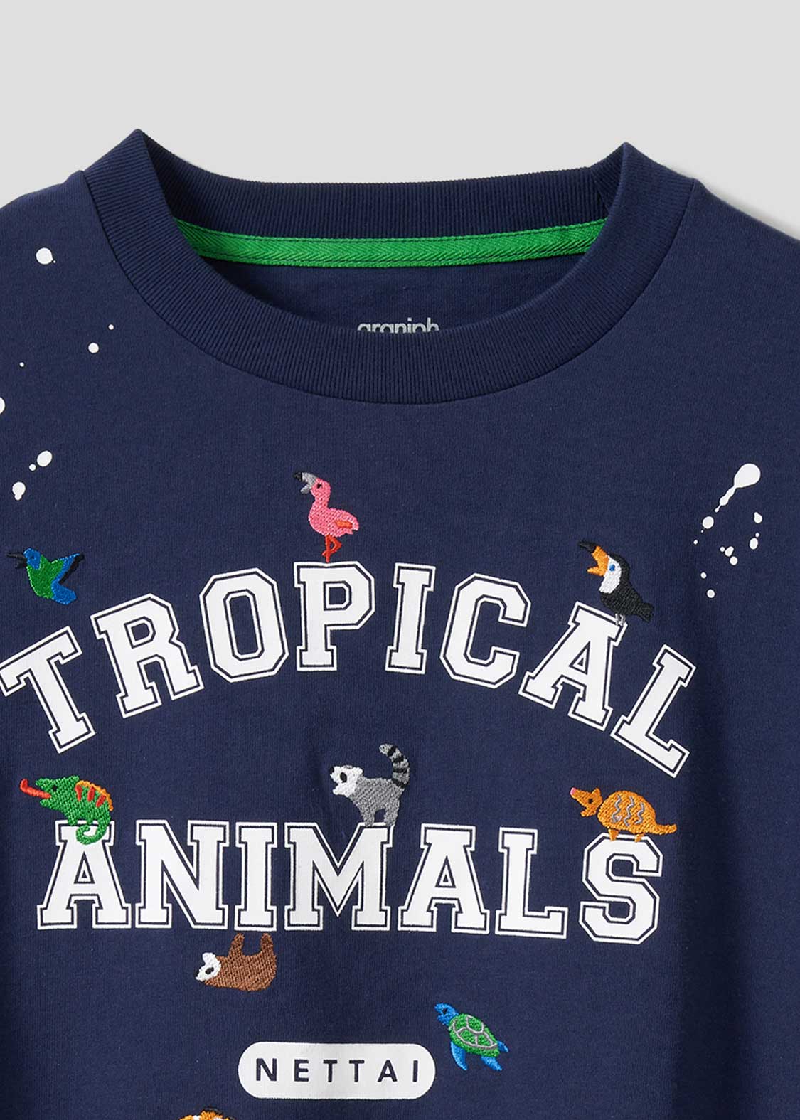 Big Silhouette Short Sleeve Tshirt (Tropical Animals) - Image 4