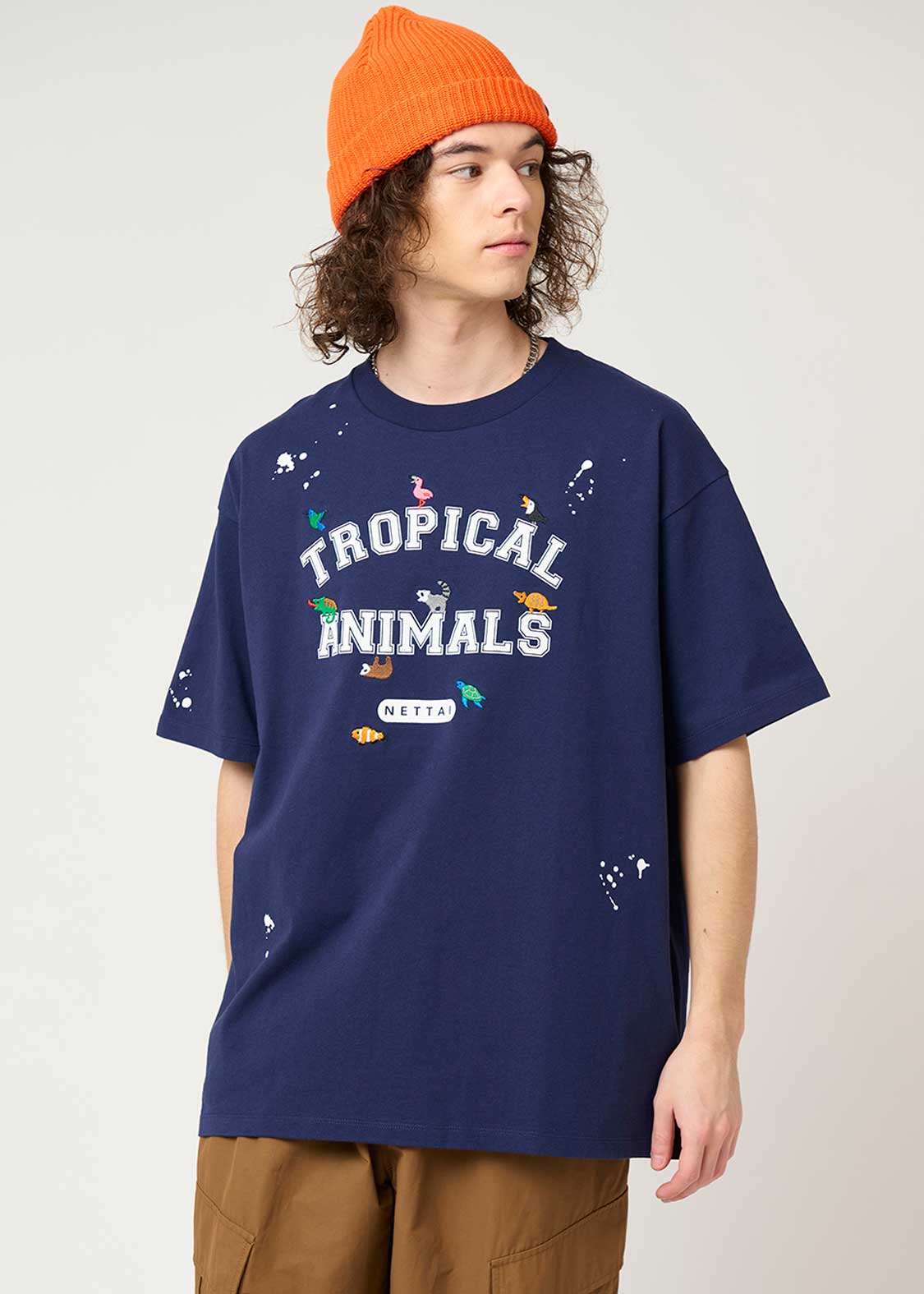 Big Silhouette Short Sleeve Tshirt (Tropical Animals) - Image 8