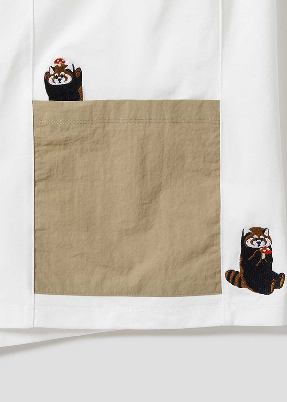 Side Pocket Big Silhouette Short Sleeve Tshirt  (Ikaku Nanikore) - Image 4