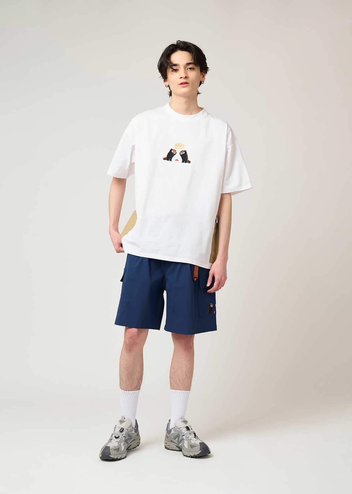 Side Pocket Big Silhouette Short Sleeve Tshirt  (Ikaku Nanikore) - Image 9