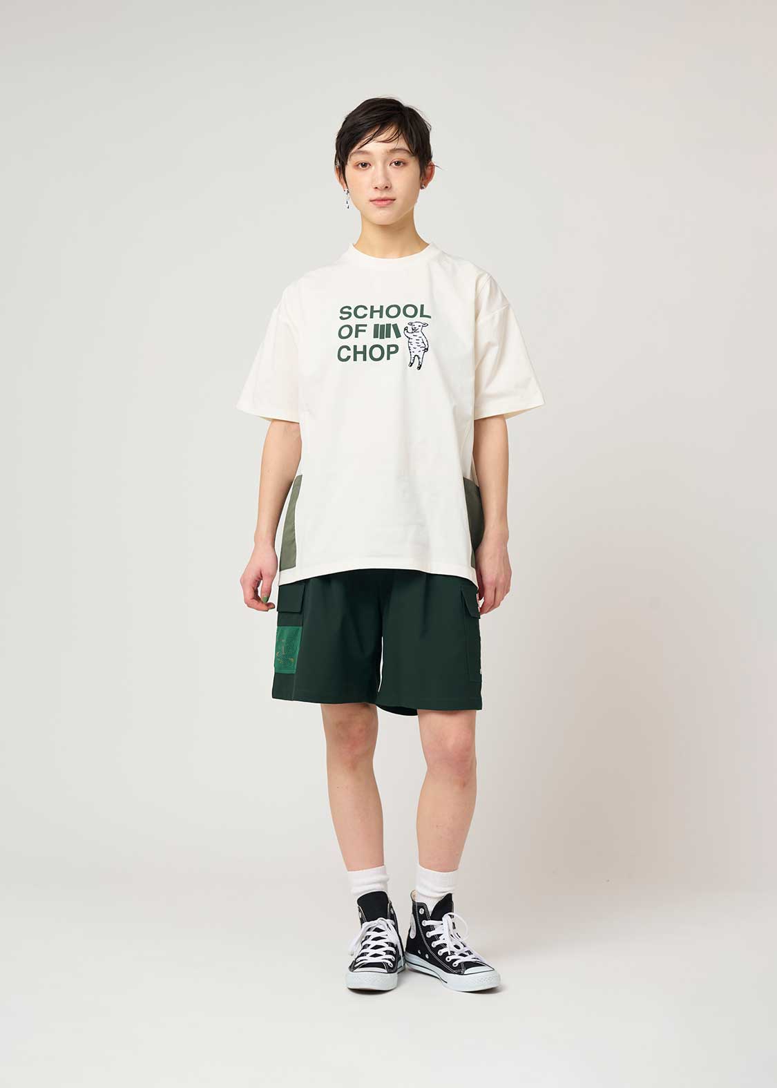 Side Pocket Big Silhouette Short Sleeve Tshirt  (School of Chop) - Image 2