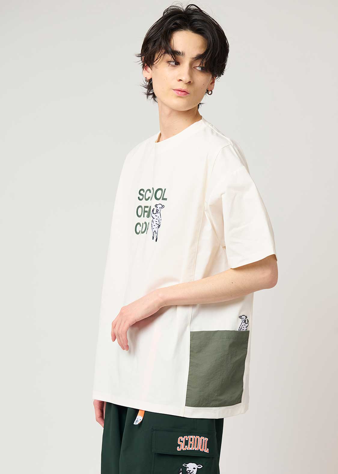 Side Pocket Big Silhouette Short Sleeve Tshirt  (School of Chop) - Image 8