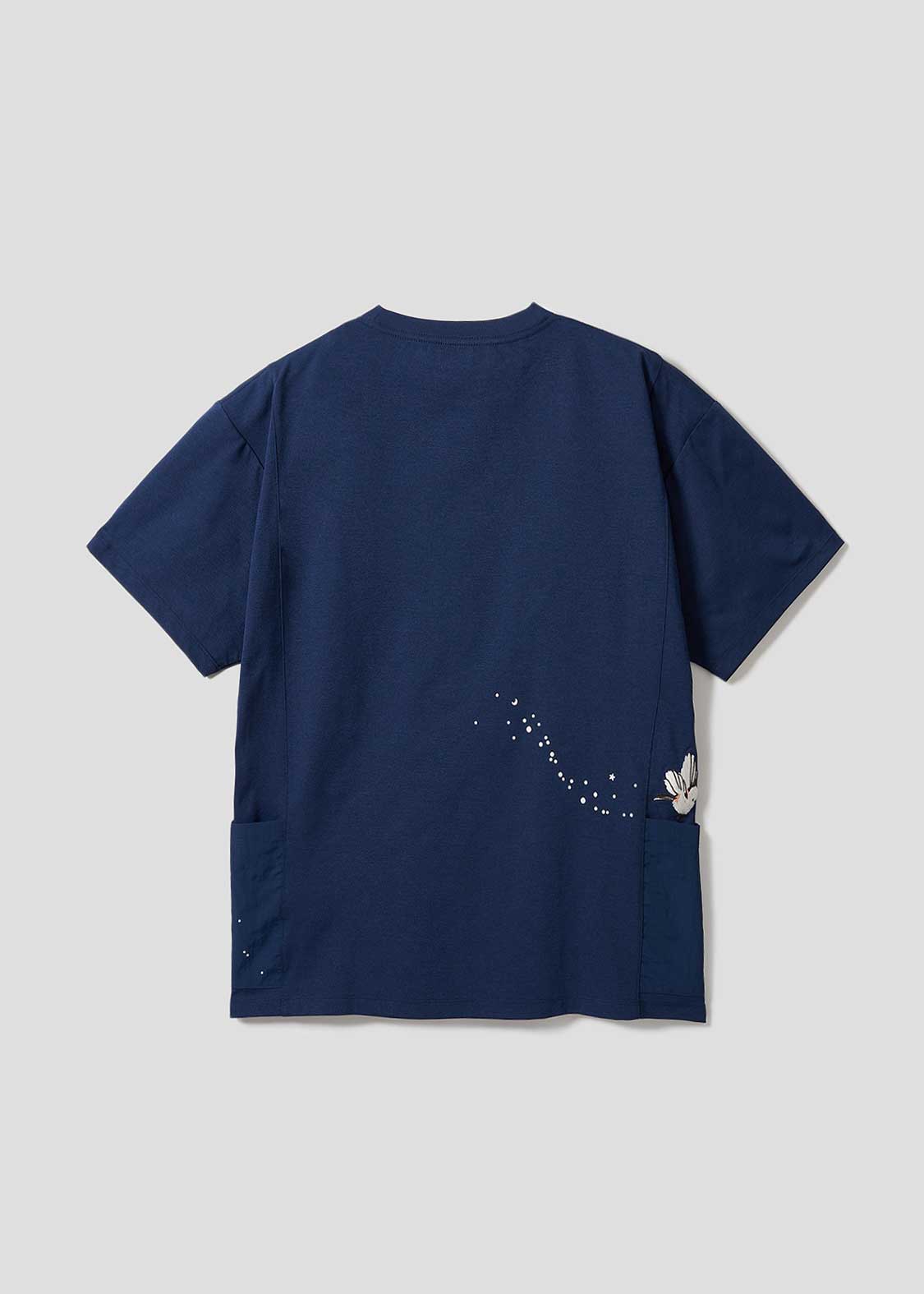 Side Pocket Big Silhouette Short Sleeve Tshirt  (Shimaenaga) - Image 3