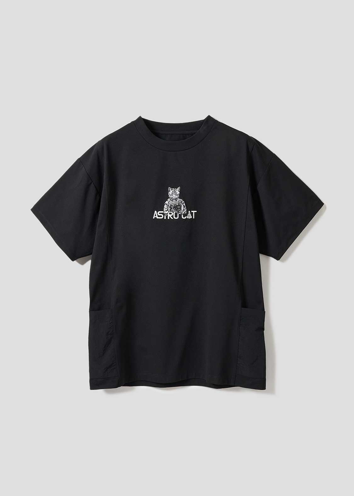 Side Pocket Big Silhouette Short Sleeve Tshirt  (ASTRO CAT)