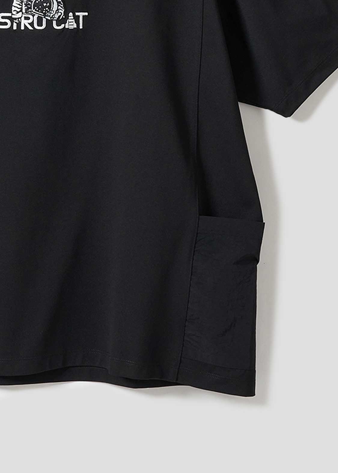 Side Pocket Big Silhouette Short Sleeve Tshirt  (ASTRO CAT) - Image 6