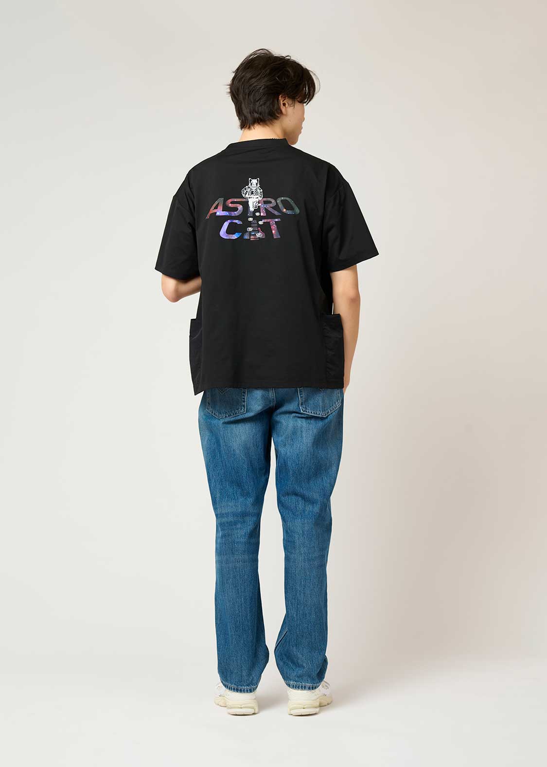 Side Pocket Big Silhouette Short Sleeve Tshirt  (ASTRO CAT) - Image 9