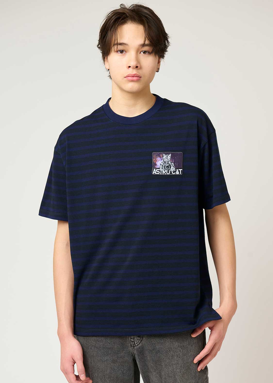 Double Face Stripe Tee (ASTRO CAT) - Image 8