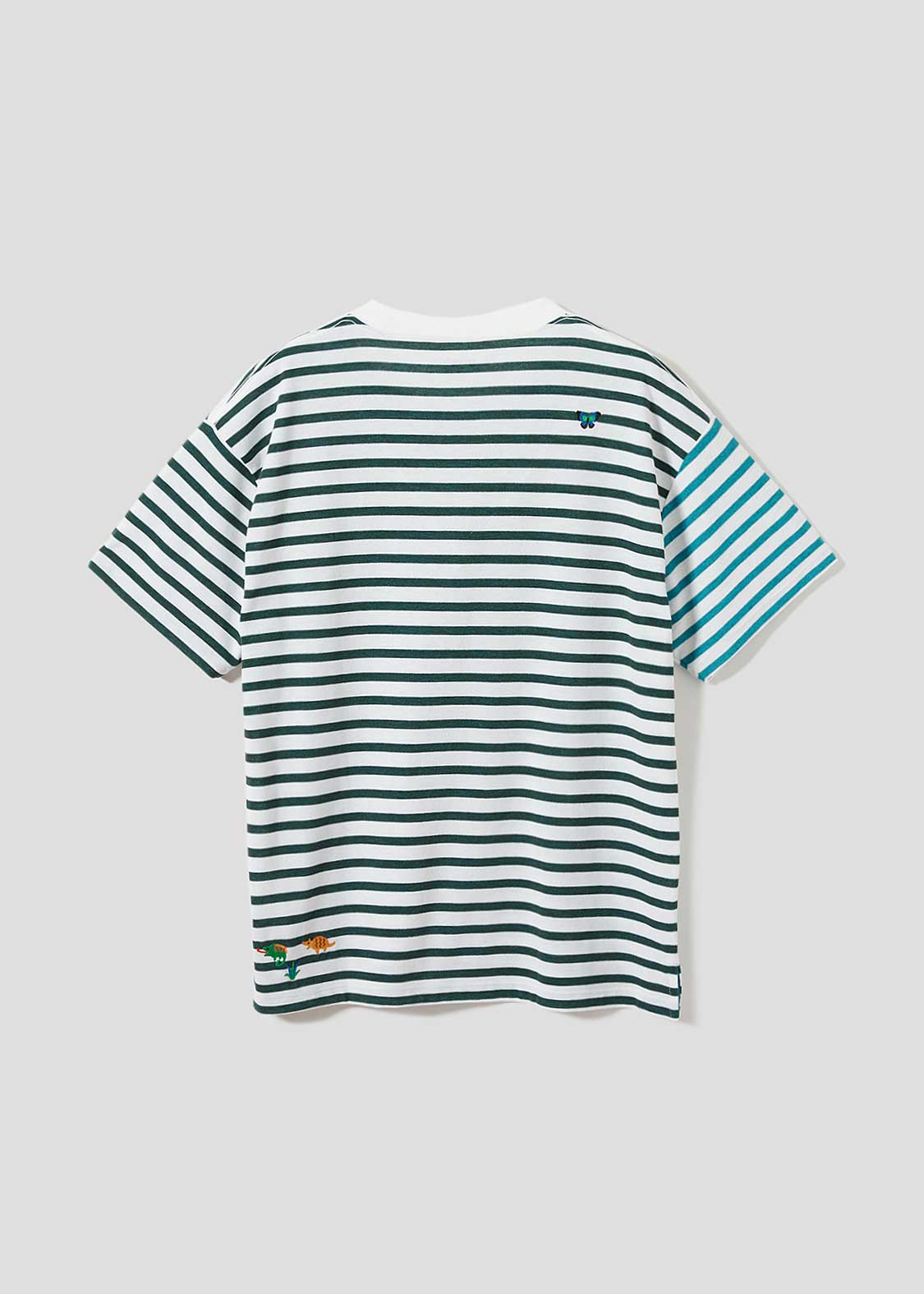 Double Face Stripe Tee (Tropical Animals) - Image 3