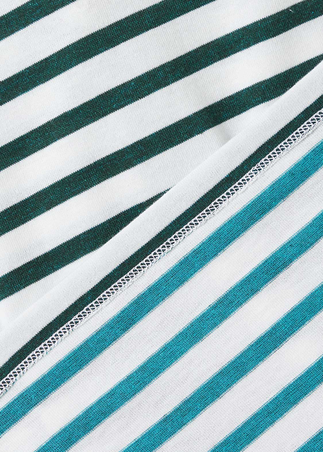 Double Face Stripe Tee (Tropical Animals) - Image 6