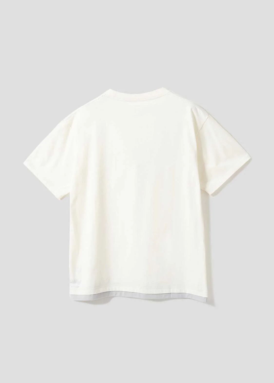 Layered Big Silhouette Short Sleeve Tshirt (Nemusugiru Inu) - Image 3