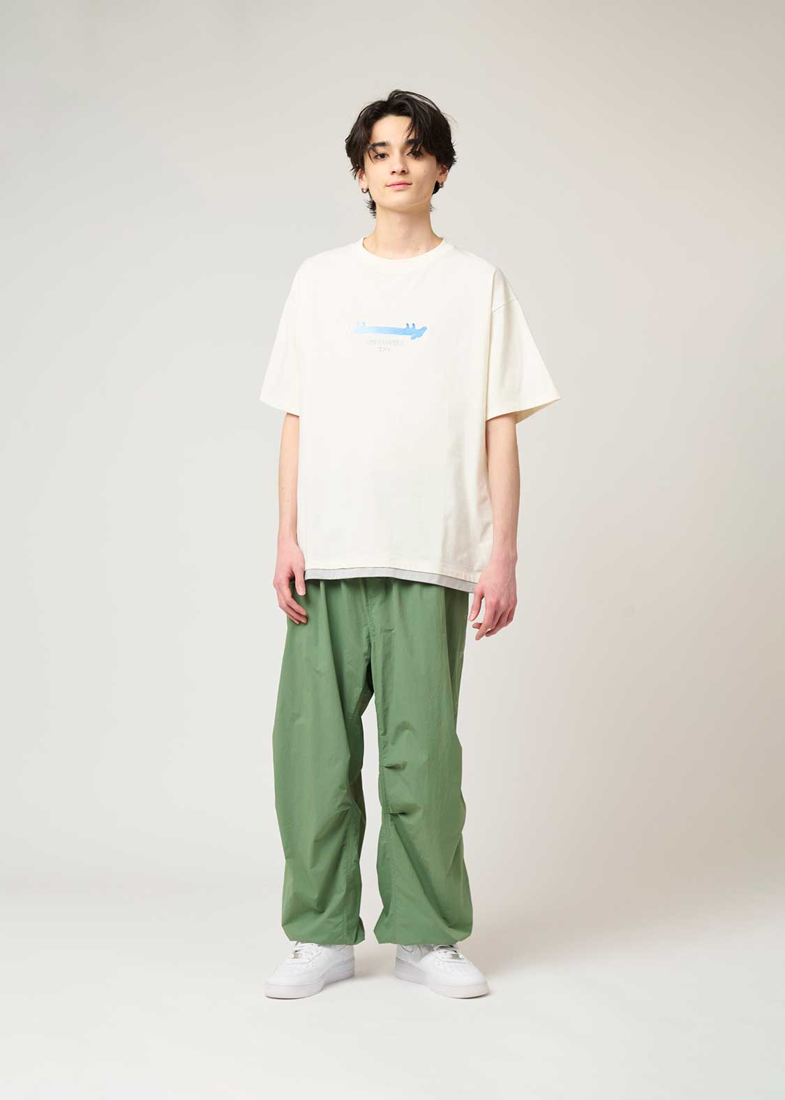 Layered Big Silhouette Short Sleeve Tshirt (Nemusugiru Inu) - Image 9