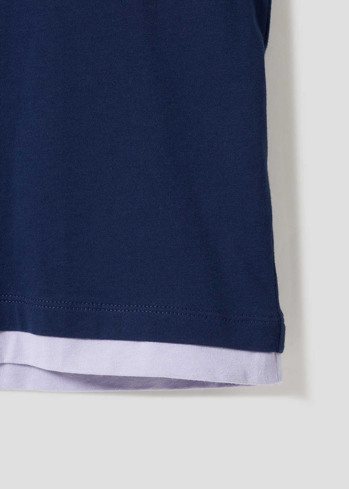 Layered Big Silhouette Short Sleeve Tshirt (Shimaenaga) - Image 6