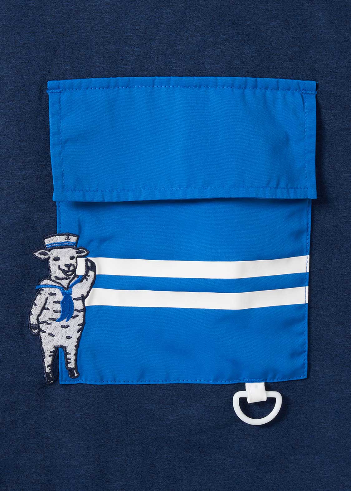 Big Pocket Big Silhouette Dry Short Sleeve Tshirt (Lamb Chop Marine) - Image 4