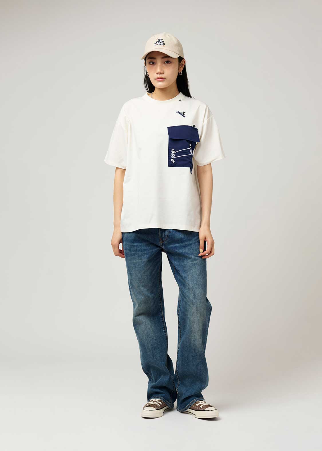 Big Pocket Big Silhouette Dry Short Sleeve Tshirt (Rolling Pandas Factory) - Image 2