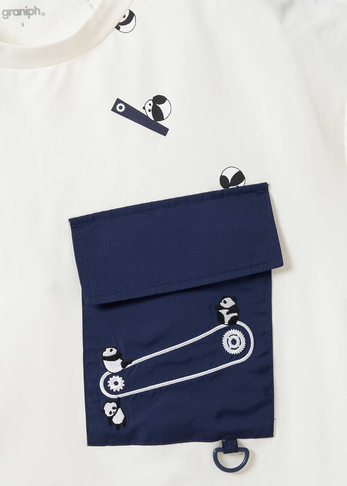 Big Pocket Big Silhouette Dry Short Sleeve Tshirt (Rolling Pandas Factory) - Image 4