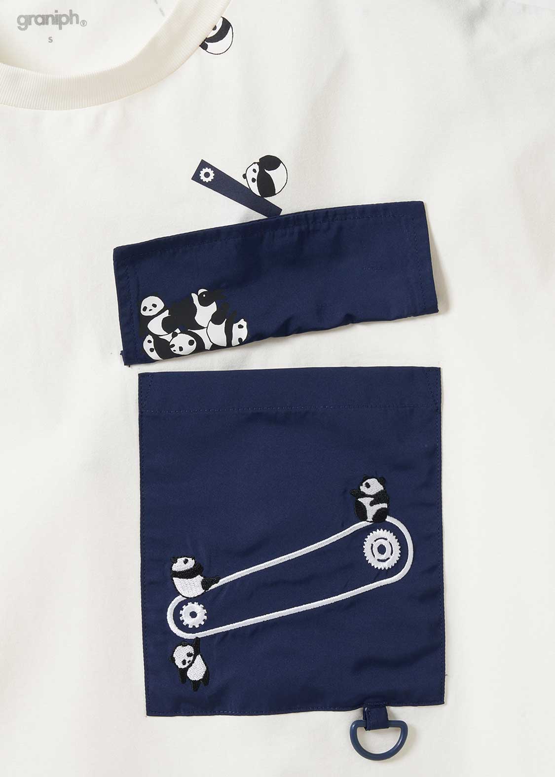 Big Pocket Big Silhouette Dry Short Sleeve Tshirt (Rolling Pandas Factory) - Image 5