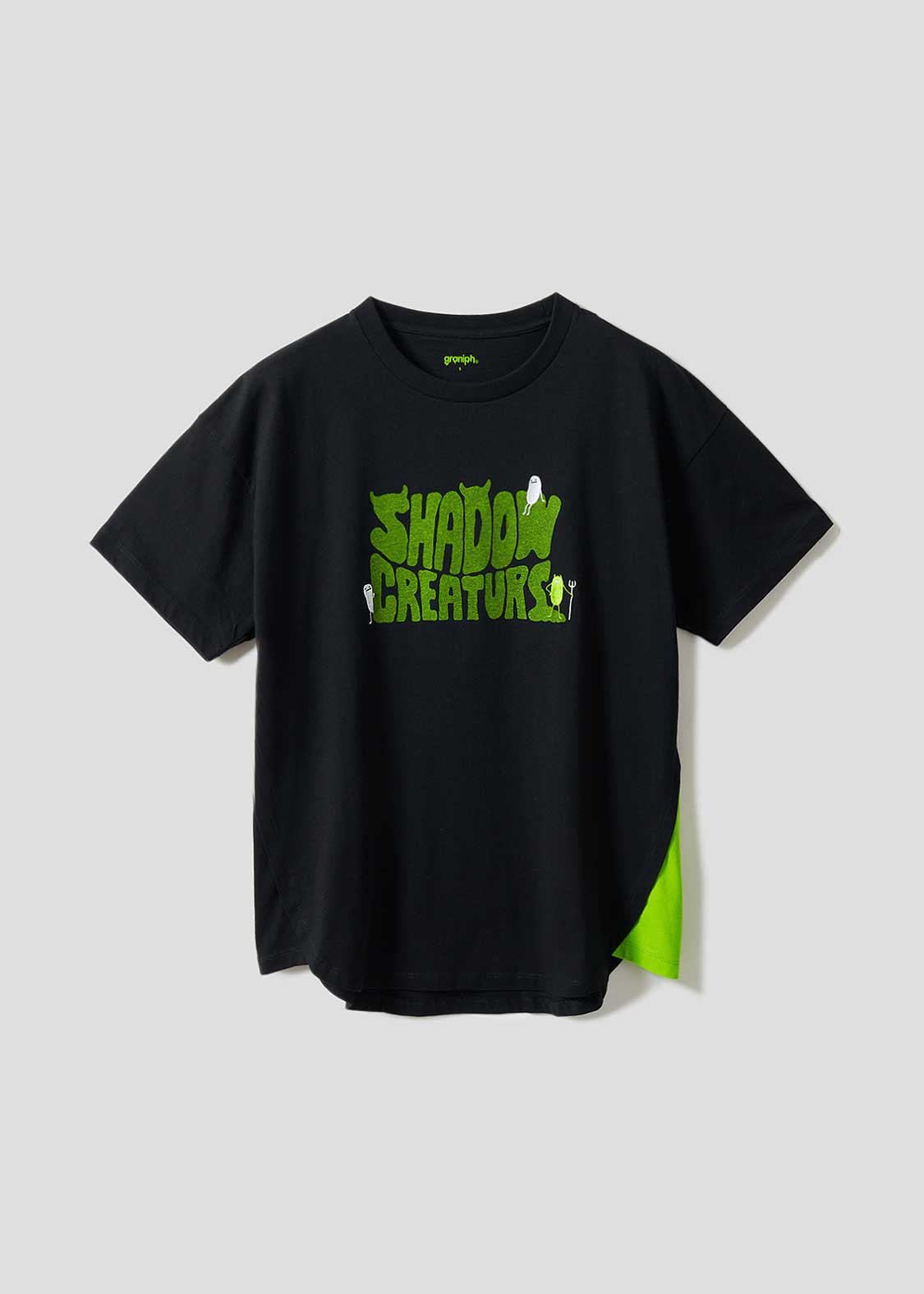 Side Gusset Short Sleeve Tee (Beautiful Shadow Creature)