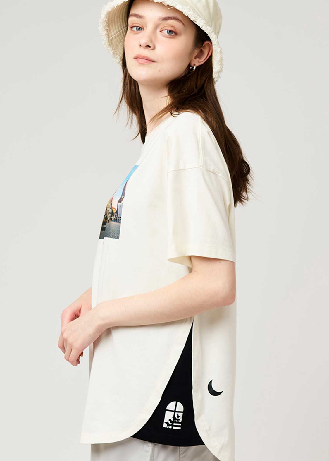 Side Gusset Short Sleeve Tee (Nagasugiru Inu Tomodachi from Another World) - Image 7