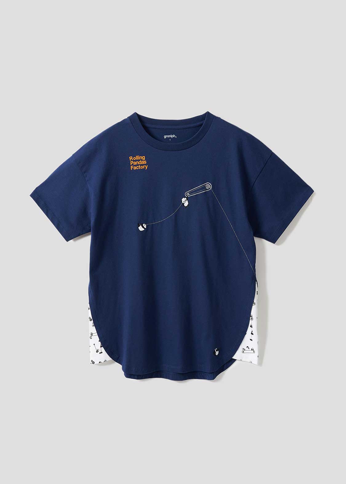 Side Gusset Short Sleeve Tee (Rolling Pandas Factory)