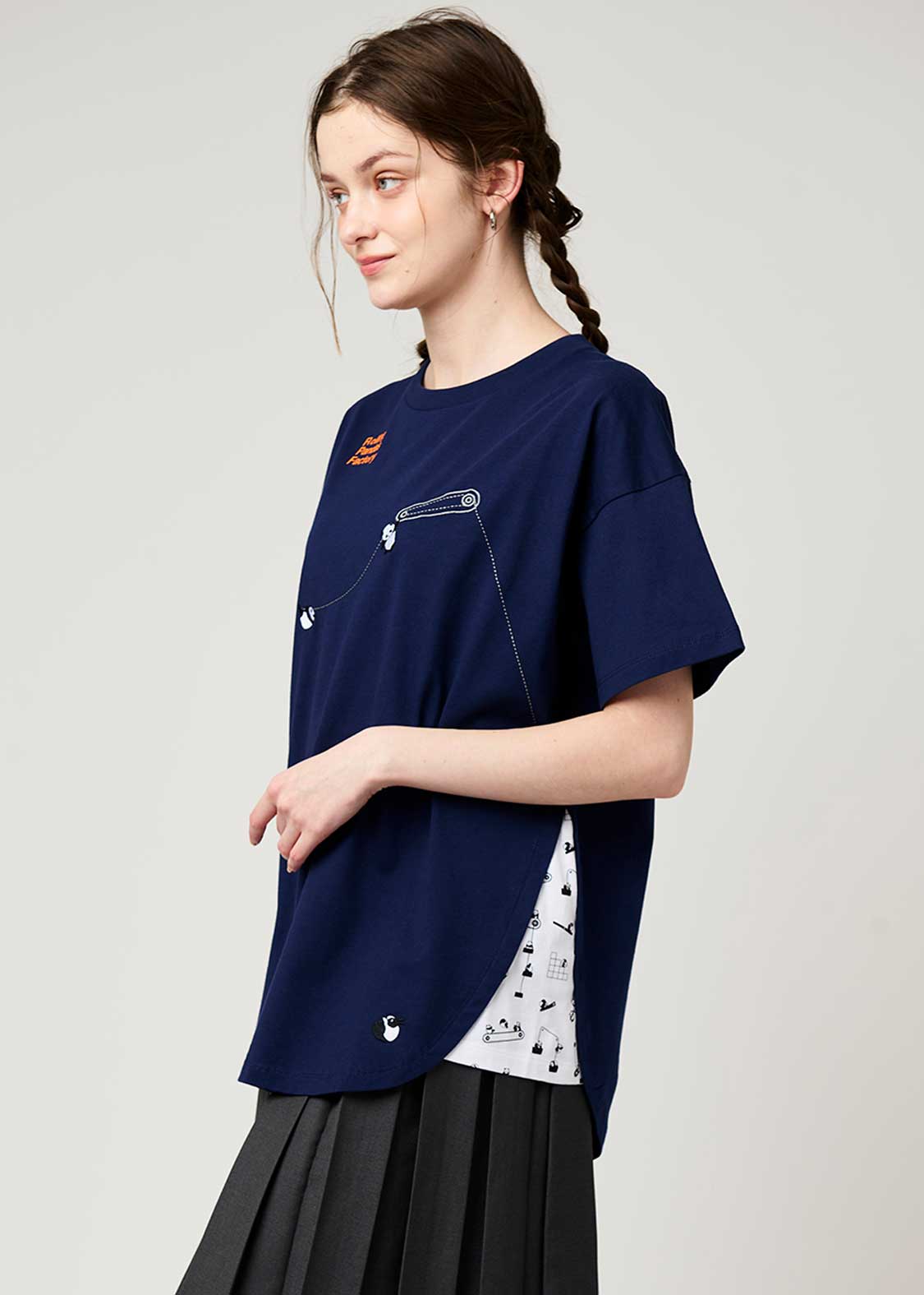 Side Gusset Short Sleeve Tee (Rolling Pandas Factory) - Image 10