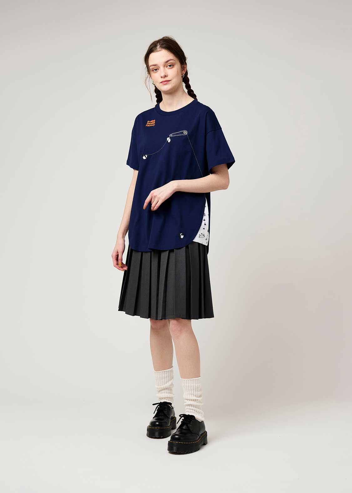 Side Gusset Short Sleeve Tee (Rolling Pandas Factory) - Image 2